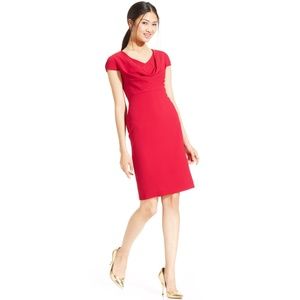 Ann Klein Coral Cowl Neck Dress
